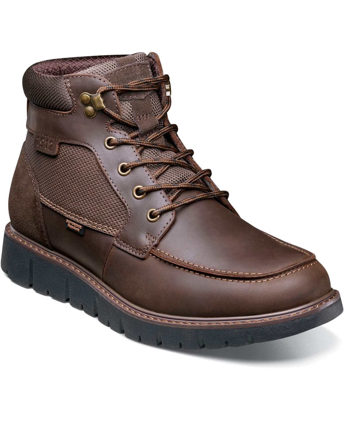 Men's Karnak Moc Toe Boot - Tan Charcoal