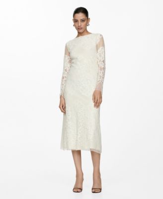 lace winter wedding dress LaDivine CD862W Long A Line Lace Jacket Wedding Dress – The Dress Outlet main image 0