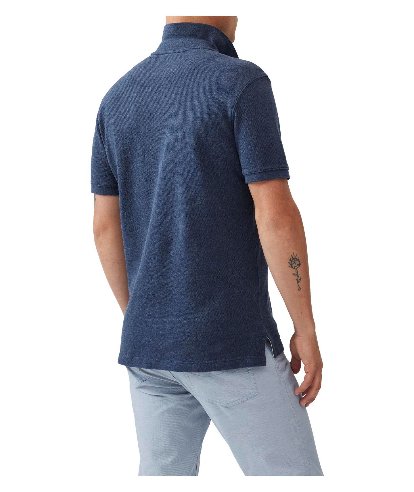 Мужское поло Rodd & Gunn The Gunn Polo Shirt, цвет: Синий, вариант 1 — фото 4