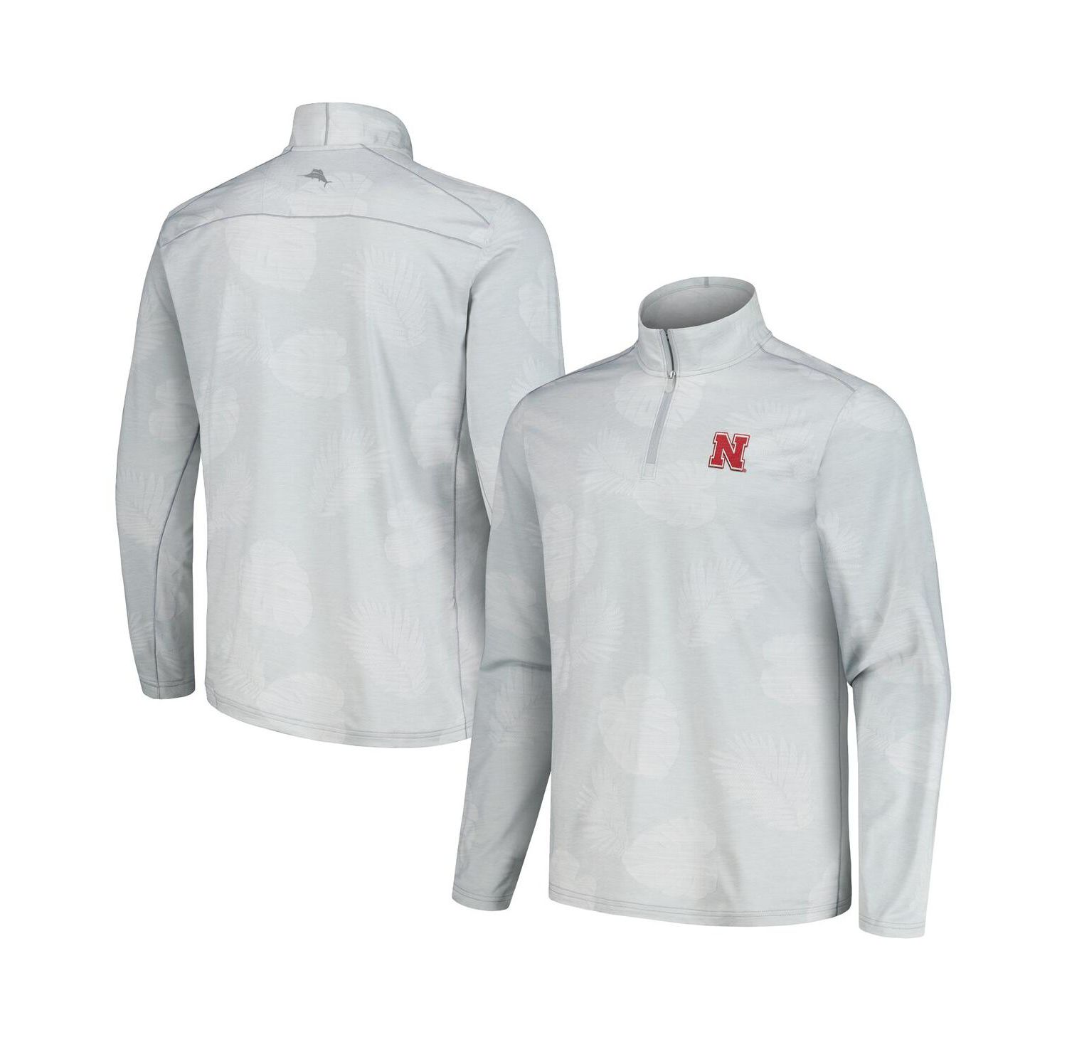 Men's Gray Nebraska Huskers Delray Frond IslandZone Half-Zip Jacket