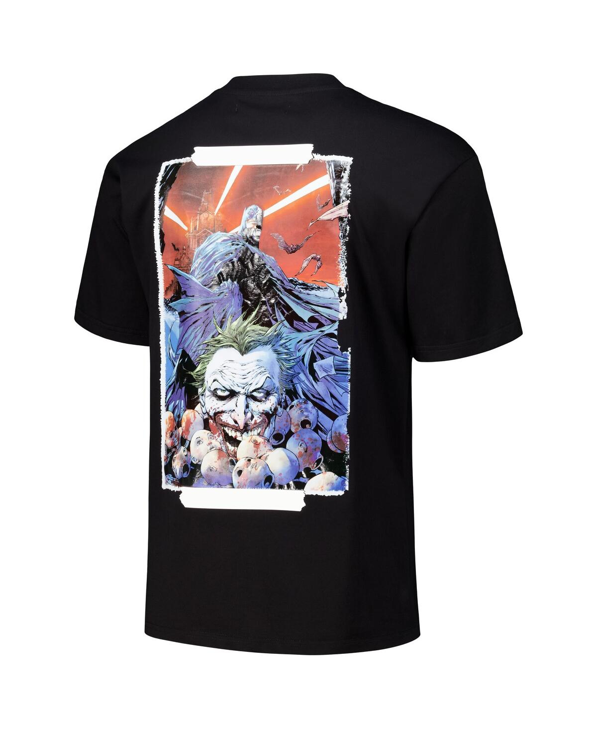 Freeze Max Men'sBatman Comics the Joker Loose Fit T-Shirt - Black