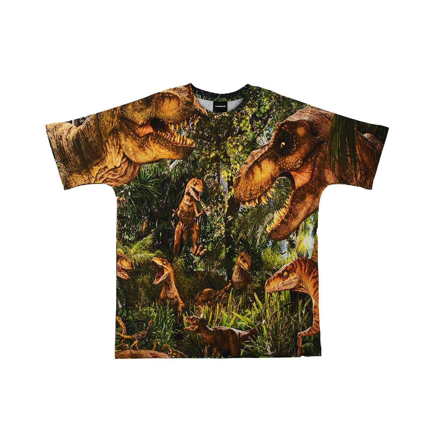 Футболка DUMBGOOD Green Jurassic Park the Predators Big Print Graphic — фото 3