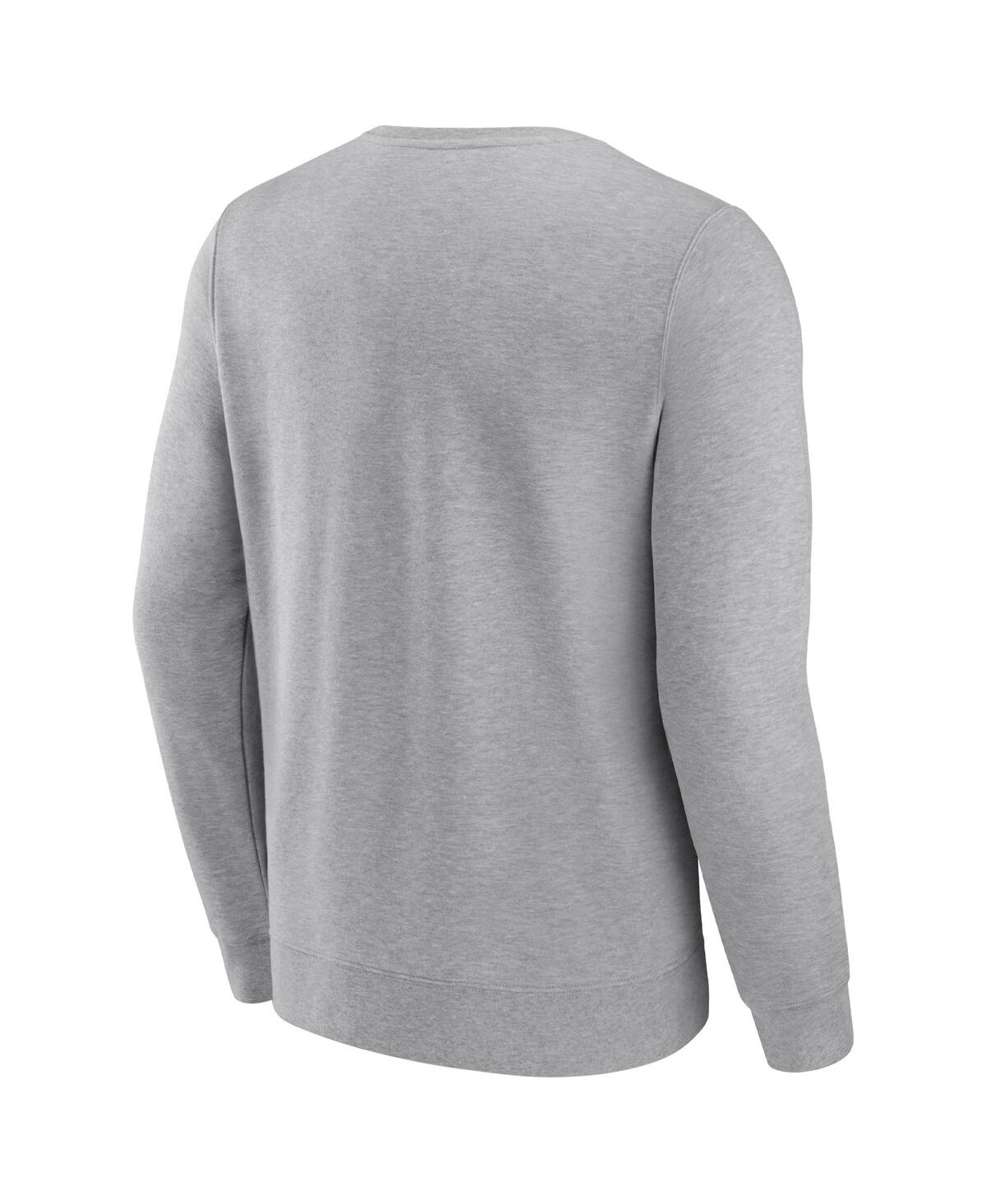 Fanatics Men's Heathered Charcoal Denver Broncos Playability Pullover Sweatshirt In Heather Gray