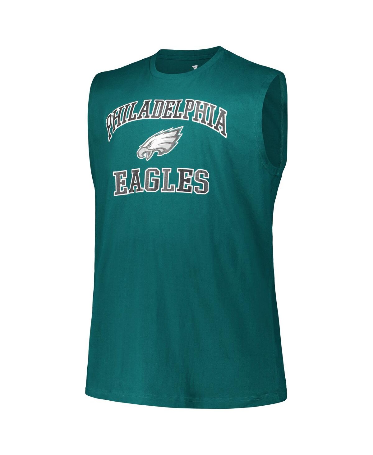 Fanatics Men's Jalen Hurts Midnight Green Philadelphia Eagles Big Tall Muscle Tank Top In Green