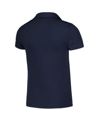 Big Boys and Girls Navy Arnold Palmer Invitational Piped CLOUDSPUN V-Neck Polo