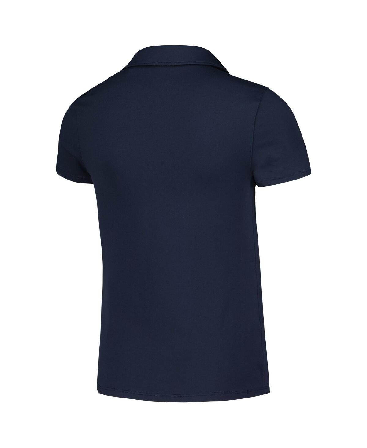 Puma Big Boys And Girls Navy Arnold Palmer Invitational Piped Cloudspun V-neck Polo In Navy
