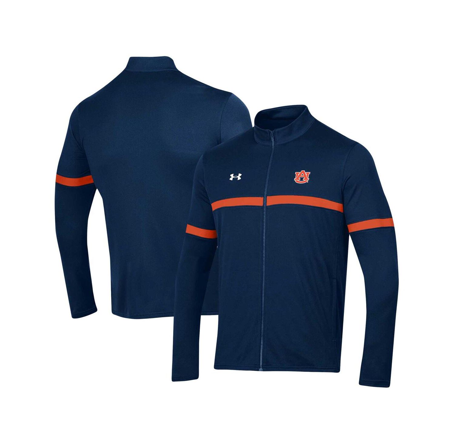 Men's Navy Auburn Tigers 2023 Assist Warm Up Full-Zip Jacket