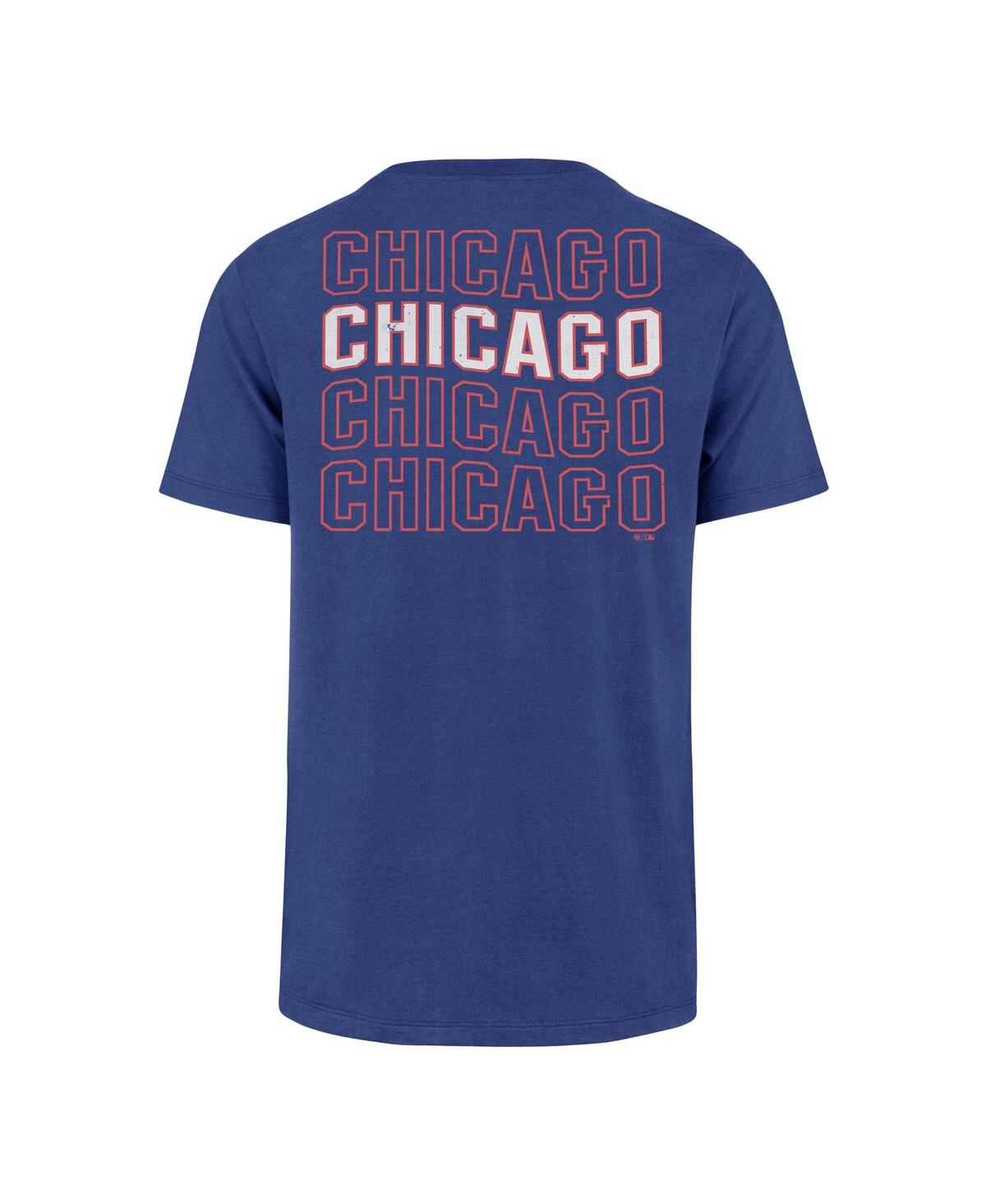 '47 Brand Men'sChicago Cubs Hang Back Franklin T-Shirt - Royal
