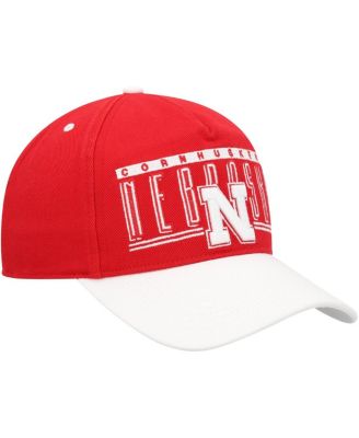 Men's Scarlet Nebraska Huskers Double Header Hitch Adjustable Hat