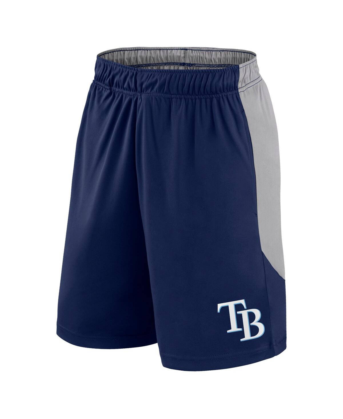Fanatics Men'sGray Tampa Bay Rays Go Hard Shorts - Navy, Gray