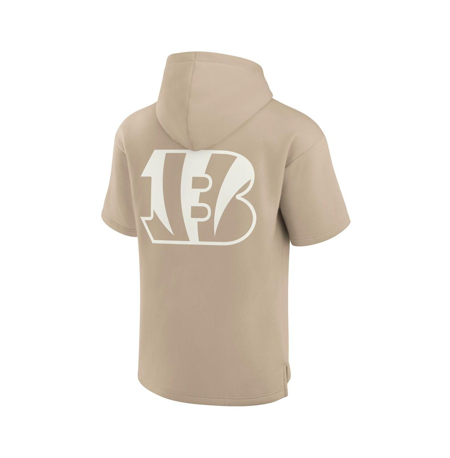 Худи Fanatics Khaki Cincinnati Bengals Elements Super Soft Fleece Short Sleeve Pullover — фото 2