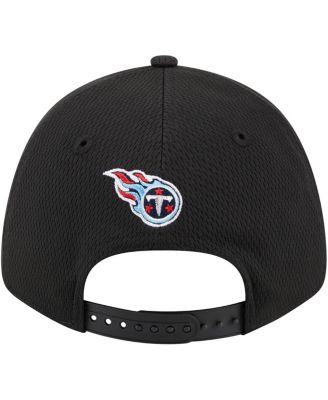 Men's Black Tennessee Titans Top Visor 9FORTY Adjustable Hat