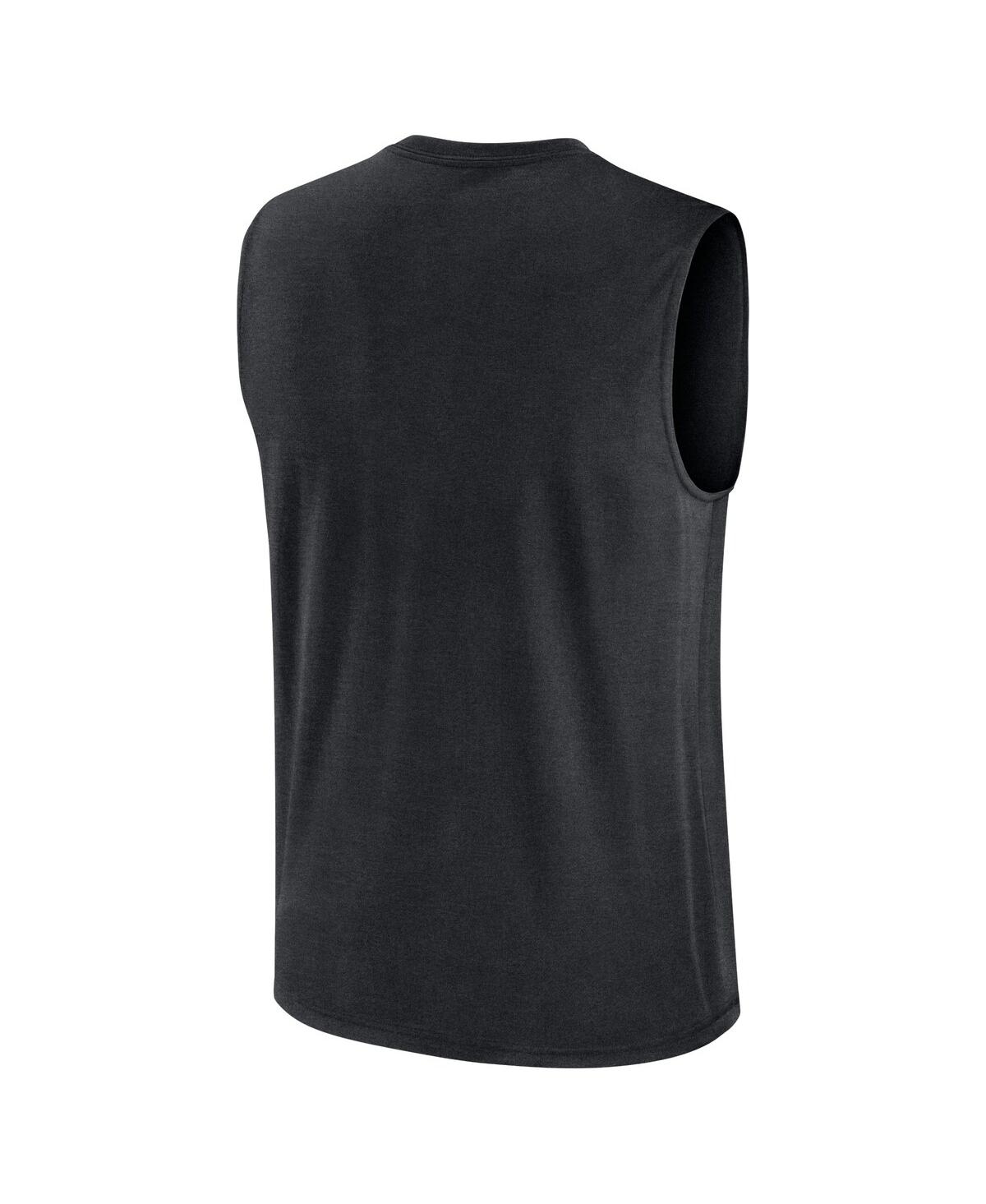 Nike Men's Black Lsu Tigers Primetime Legend Lock Up Performance Muscle Tank Top In Black