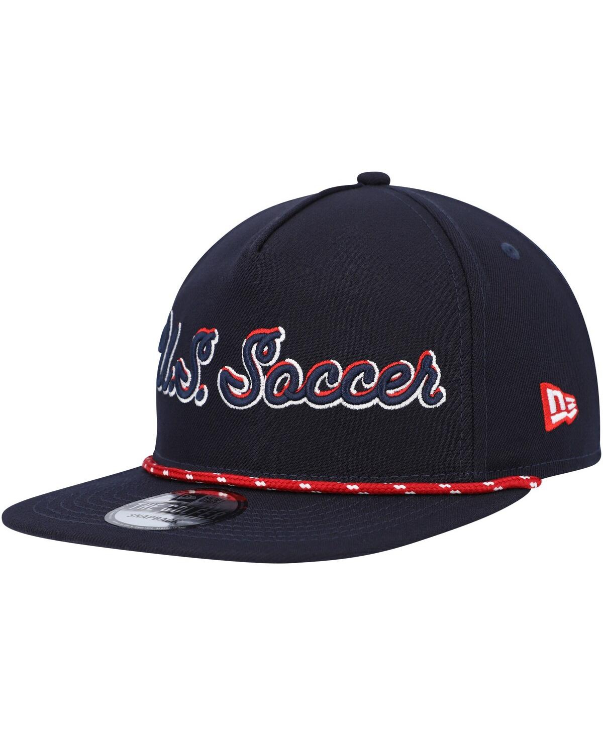 NEW ERA MEN'S NAVY USMNT SCRIPT GOLFER ADJUSTABLE HAT 