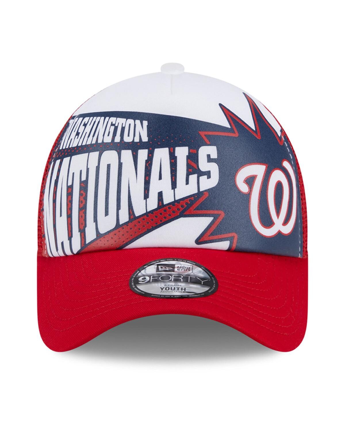 New Era Big Boys and GirlsWashington Nationals Boom 9FORTY Adjustable Hat - Red