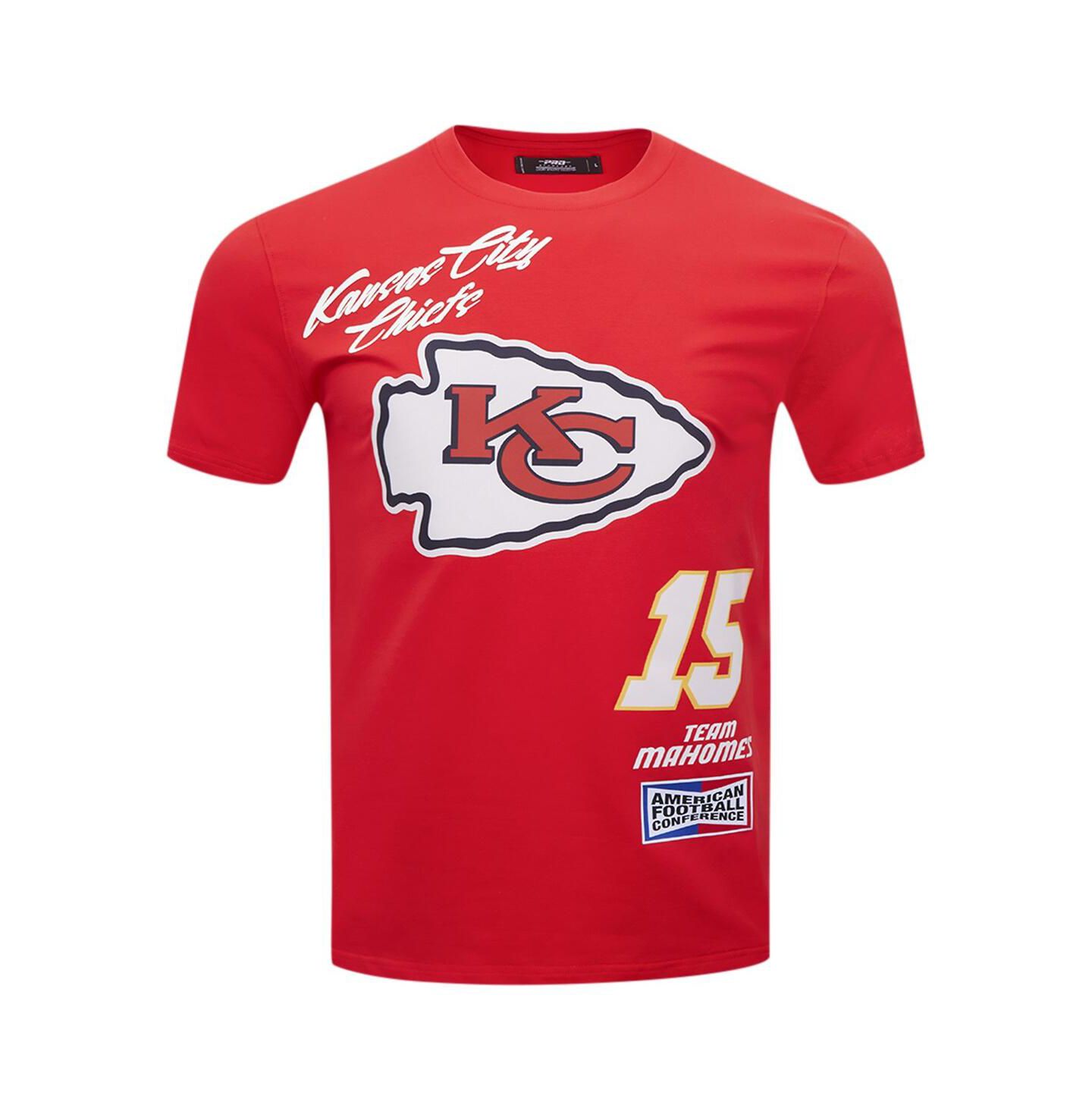 Мужская футболка Pro Standard Patrick Mahomes Red Kansas City Chiefs Fast Lane Name & Number Player — фото 4