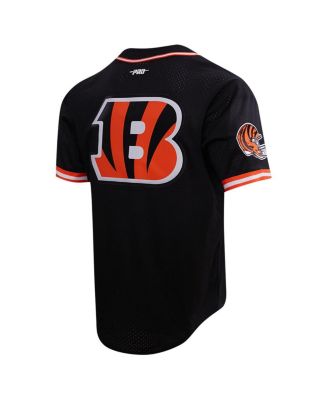 Men's Joe Burrow Black Cincinnati Bengals Baseball Button-Up Shirt