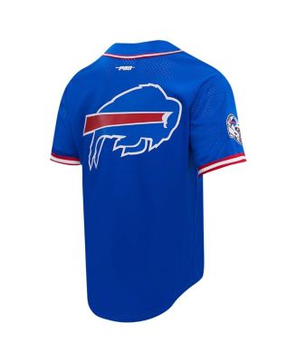 Men's Josh Allen Royal Buffalo Bills Baseball Button-Up Shirt