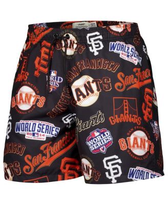 Men's Black San Francisco Giants Toss Logo Woven Shorts
