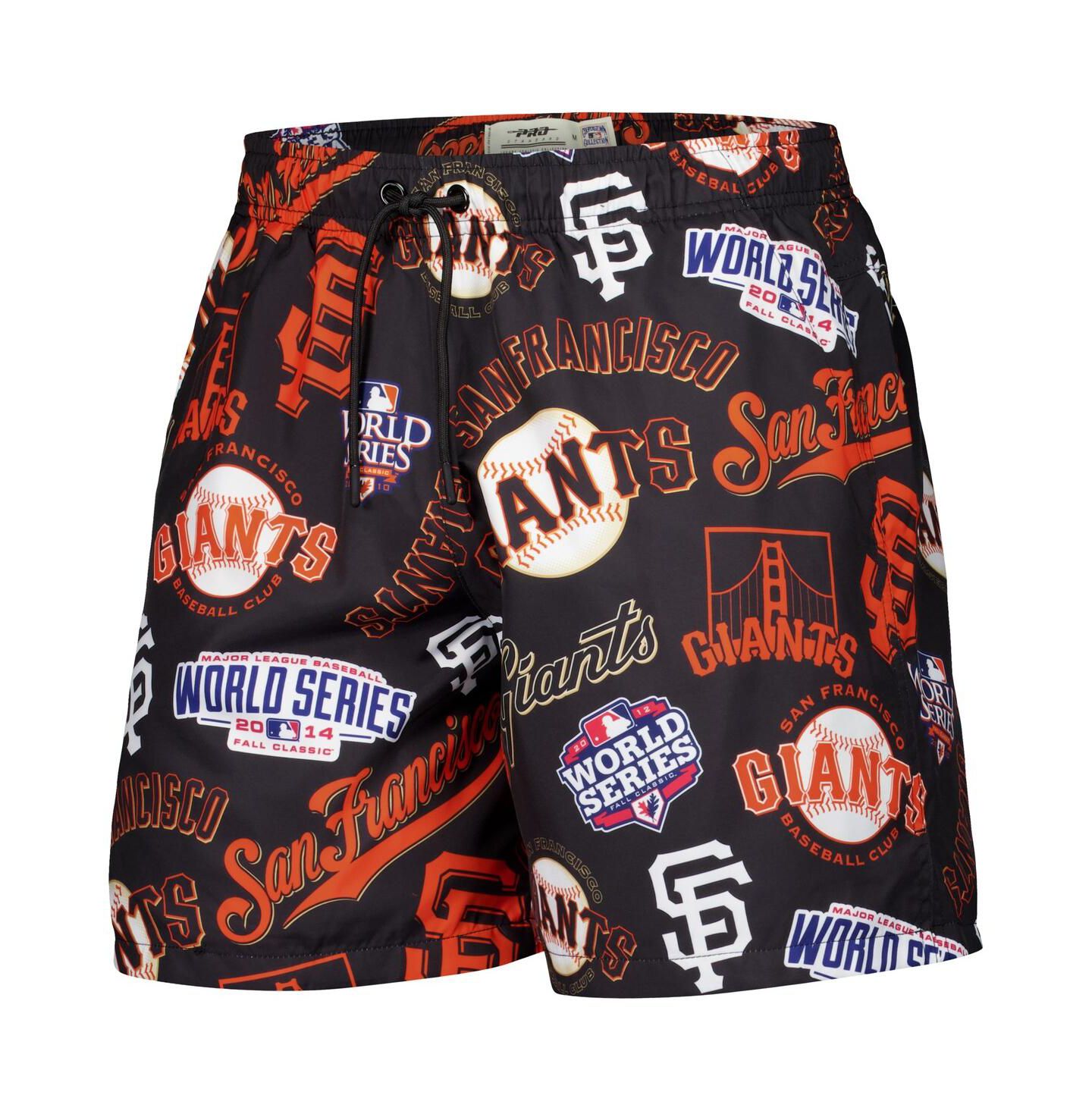 Мужские шорты Pro Standard Black San Francisco Giants Toss Logo Woven — фото 3