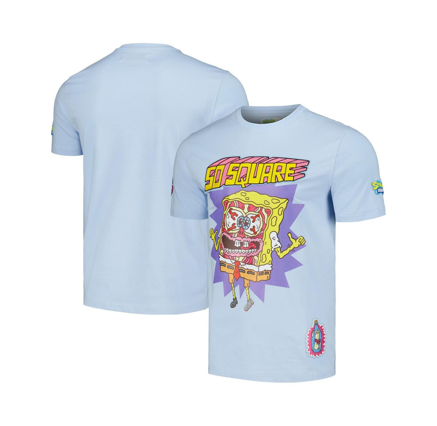Men's Light Blue SpongeBob SquarePants Absurd Grotesque T-Shirt