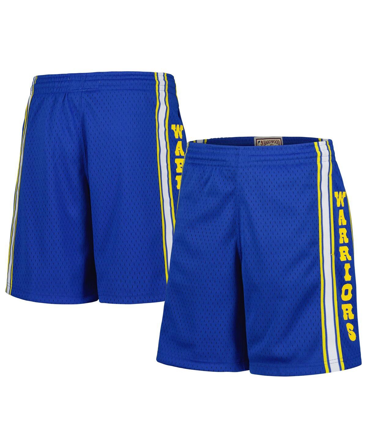 Mitchell & Ness Big Boys And Girls Royal Golden State Warriors Hardwood Classics Swingman Shorts In Royal