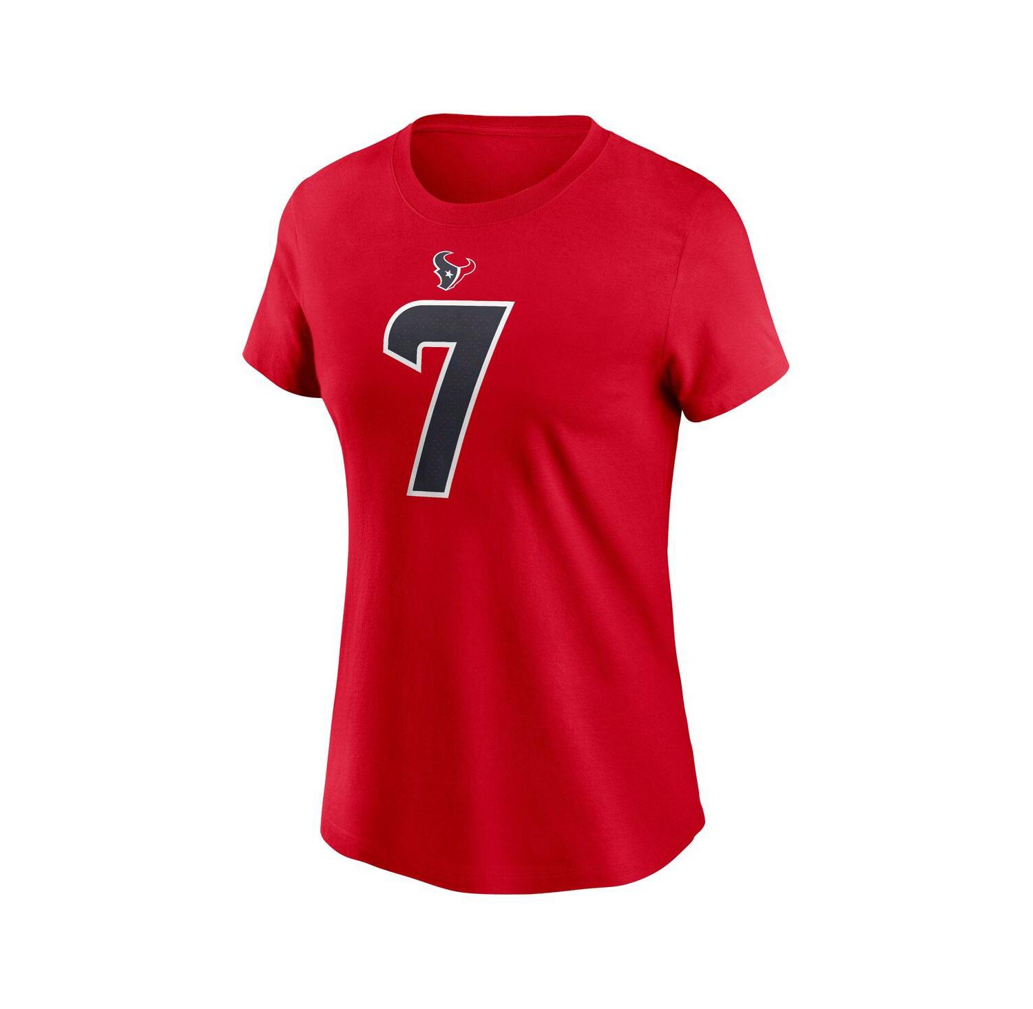 Women's C.J. Stroud Red Houston Texans Player Name & Number T-Shirt