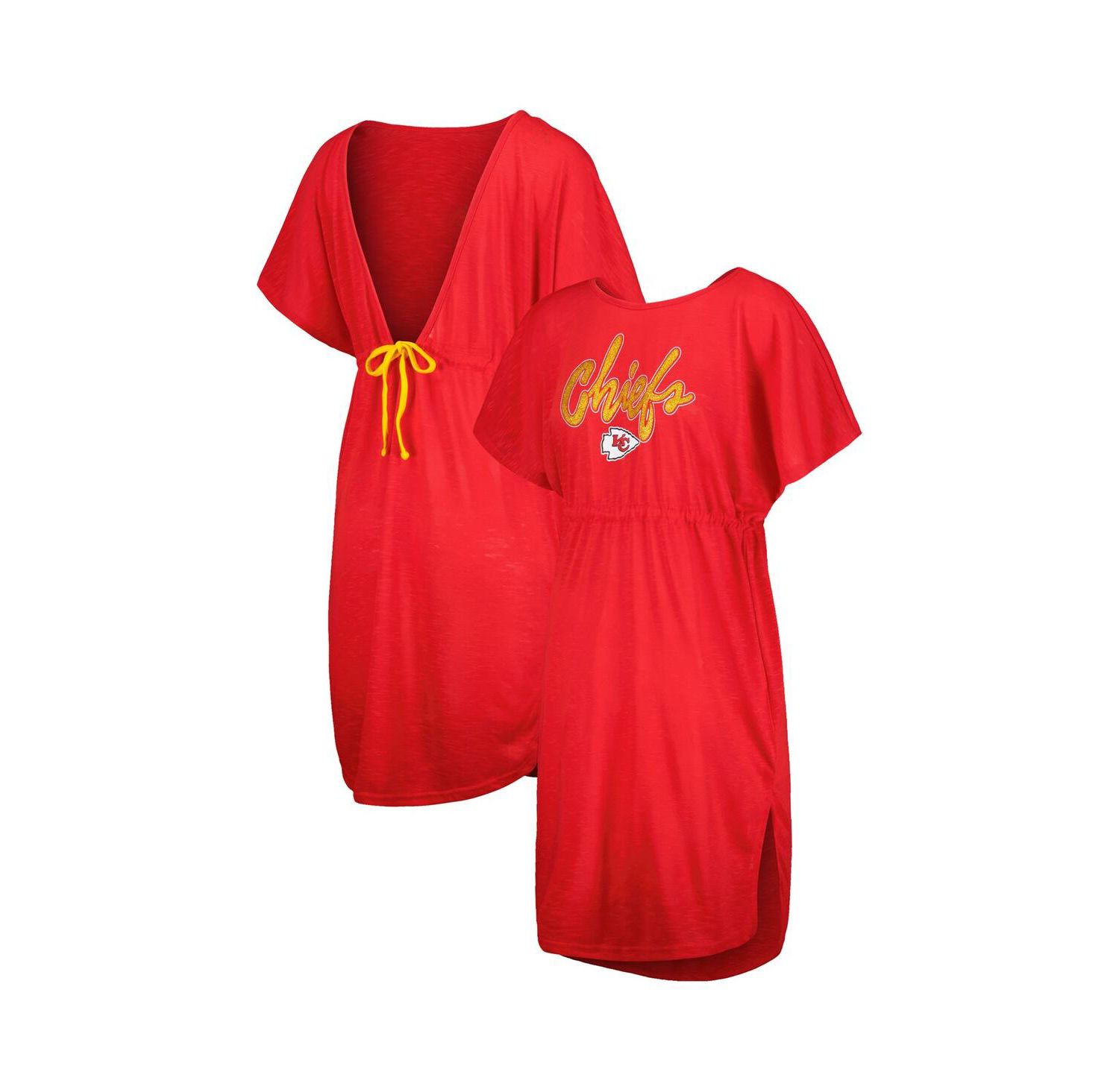 Women's Red Kansas City Chiefs Versus Swim Cover-Up