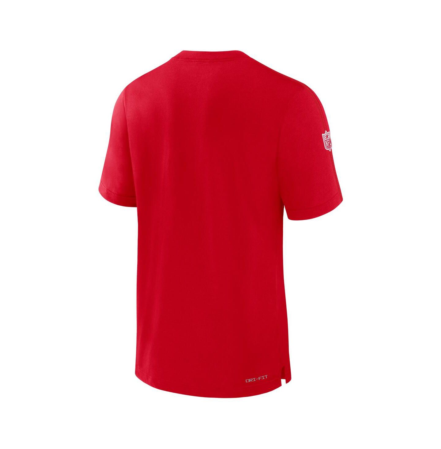 Мужская футболка Nike Red Kansas City Chiefs Sideline Player Performance — фото 3