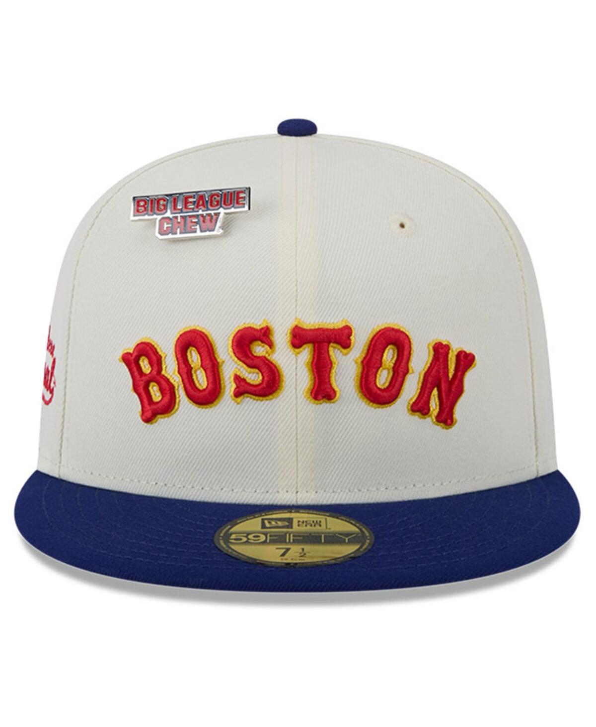 New Era Men's White Boston Red Sox Big League Chew Original 59fifty Fitted Hat In White