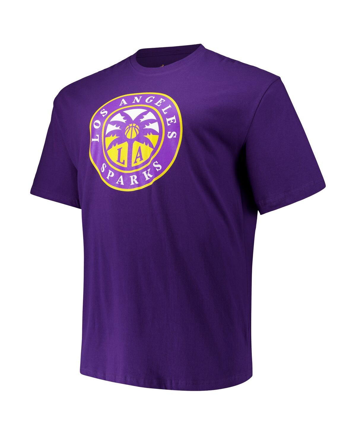 Fanatics Men's And Women's Cameron Brink Purple Los Angeles Sparks Big Tall Name Number T-shirt In Purple