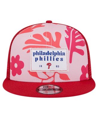 Men's Red Philadelphia Phillies Bikini Bottom Trucker 9FIFTY Snapback Hat