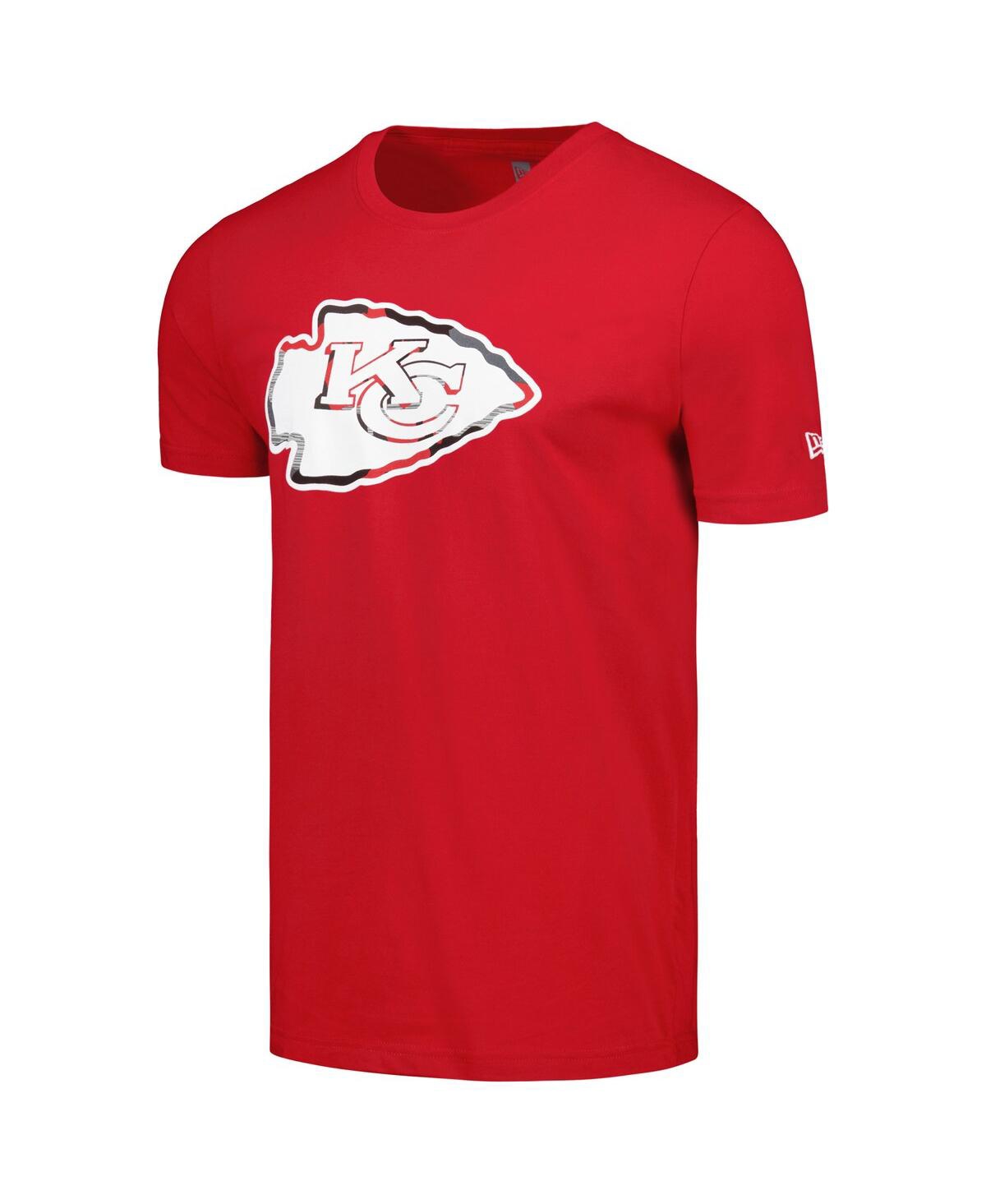 NEW ERA MEN'S RED KANSAS CITY CHIEFS CAMO LOGO T-SHIRT 