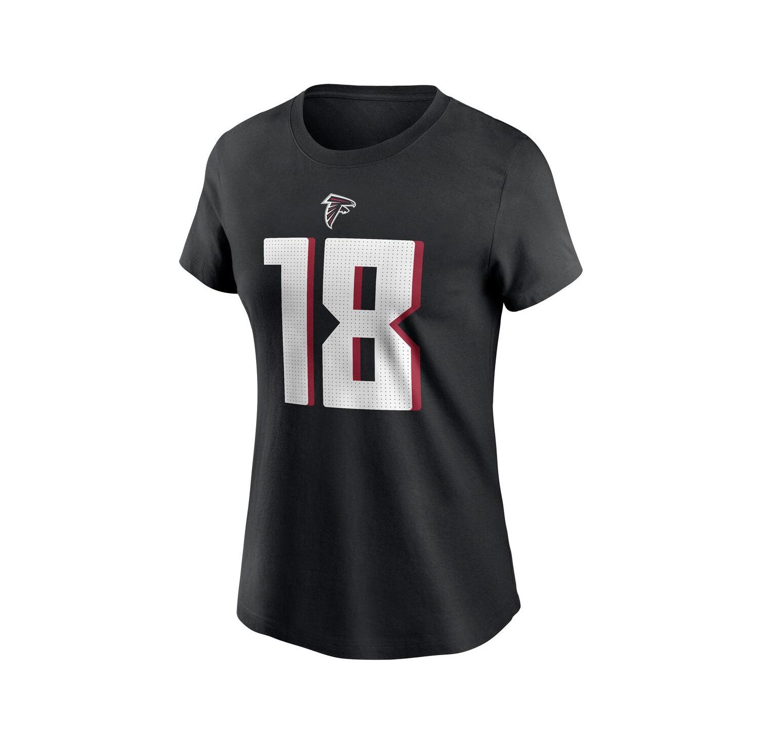 Women's Kirk Cousins Black Atlanta Falcons Player Name & Number T-Shirt