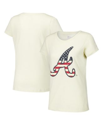 New Era Women s Cream Atlanta Braves Vintage like T Shirt Macy s