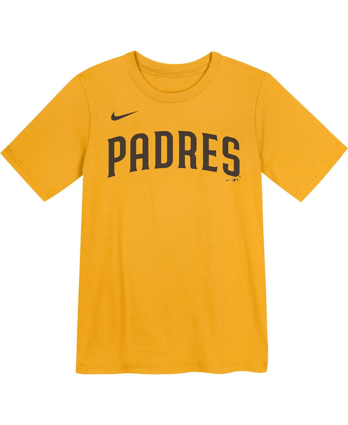 Nike Preschool Jackson MerrillSan Diego Padres Player Name Number T-Shirt - Gold