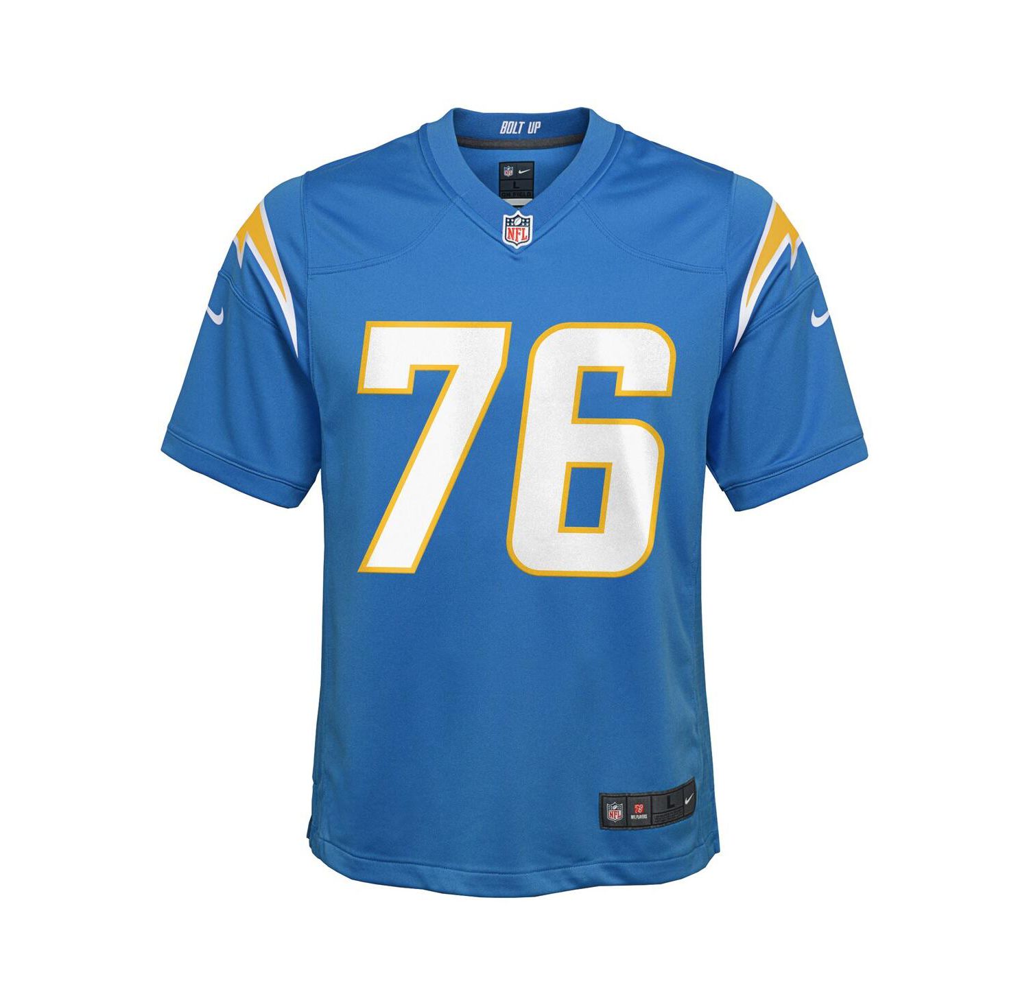 Big Boys and Girls Joe Alt Powder Blue Los Angeles Chargers 2024 NFL Draft First Round Pick Player Game Jersey