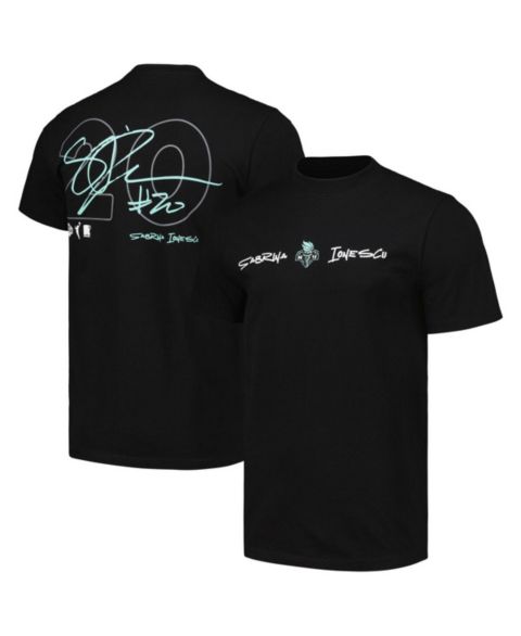 Футболка Round21 Sabrina Ionescu Black New York Liberty Player Signature Name & Number