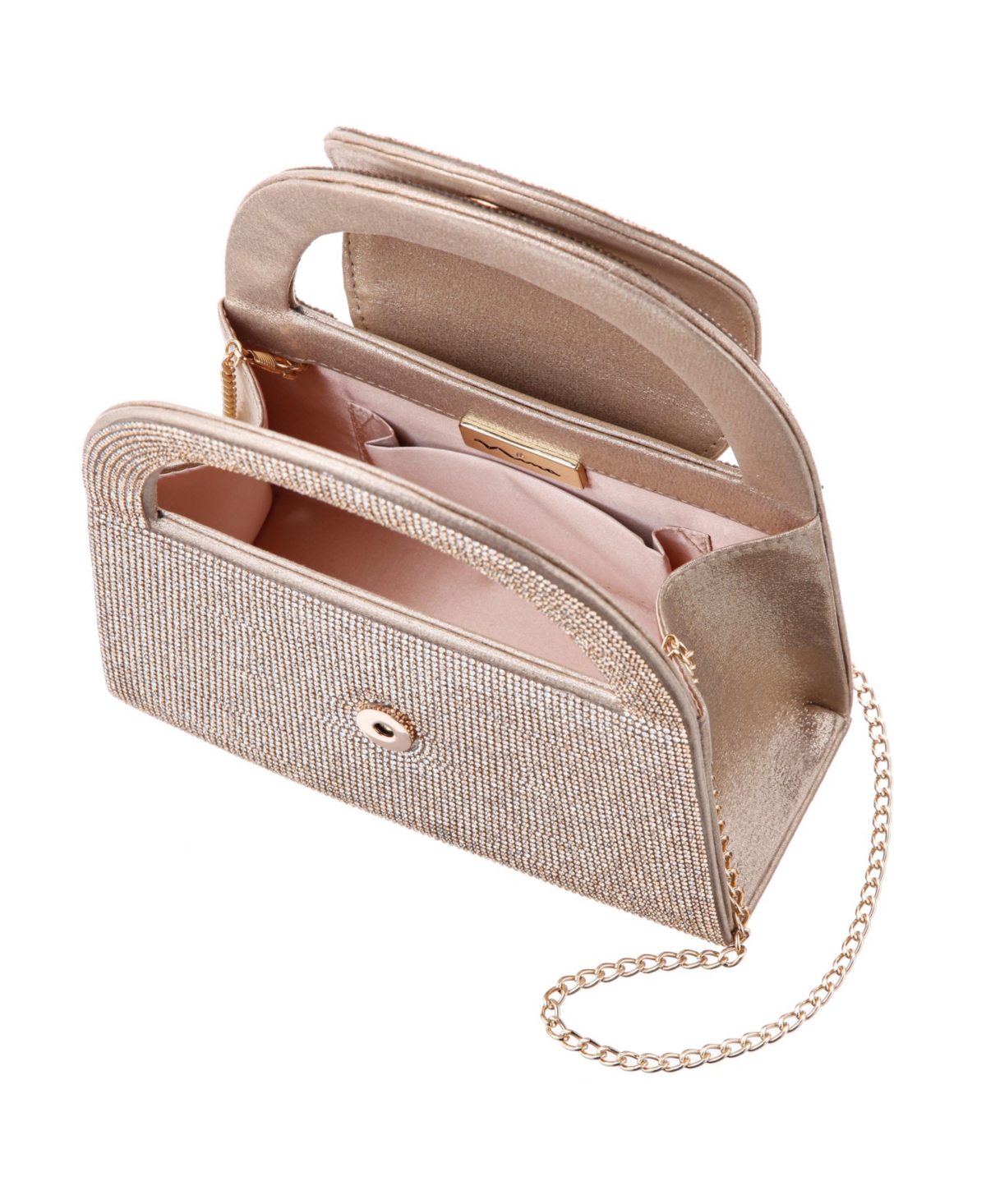 Nina All Over Crystal Satchel Bag