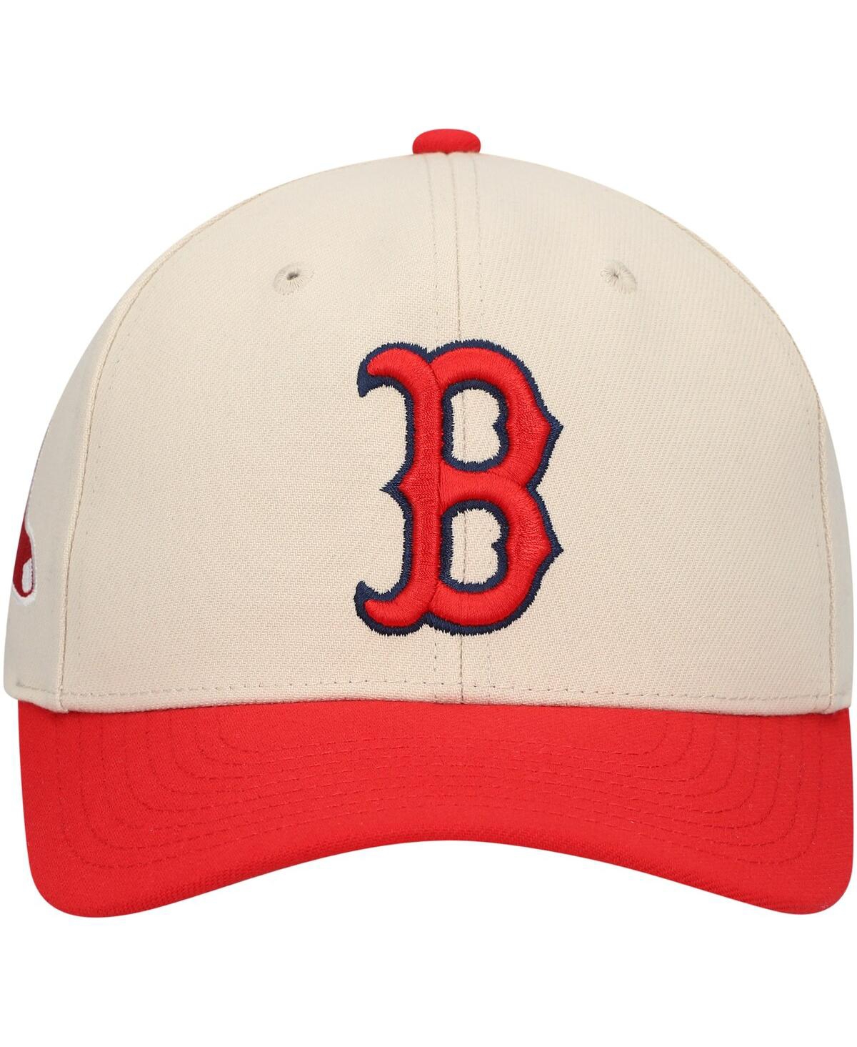 Mitchell & Ness Men'sBoston Red Sox Pro Crown Adjustable Hat - Cream