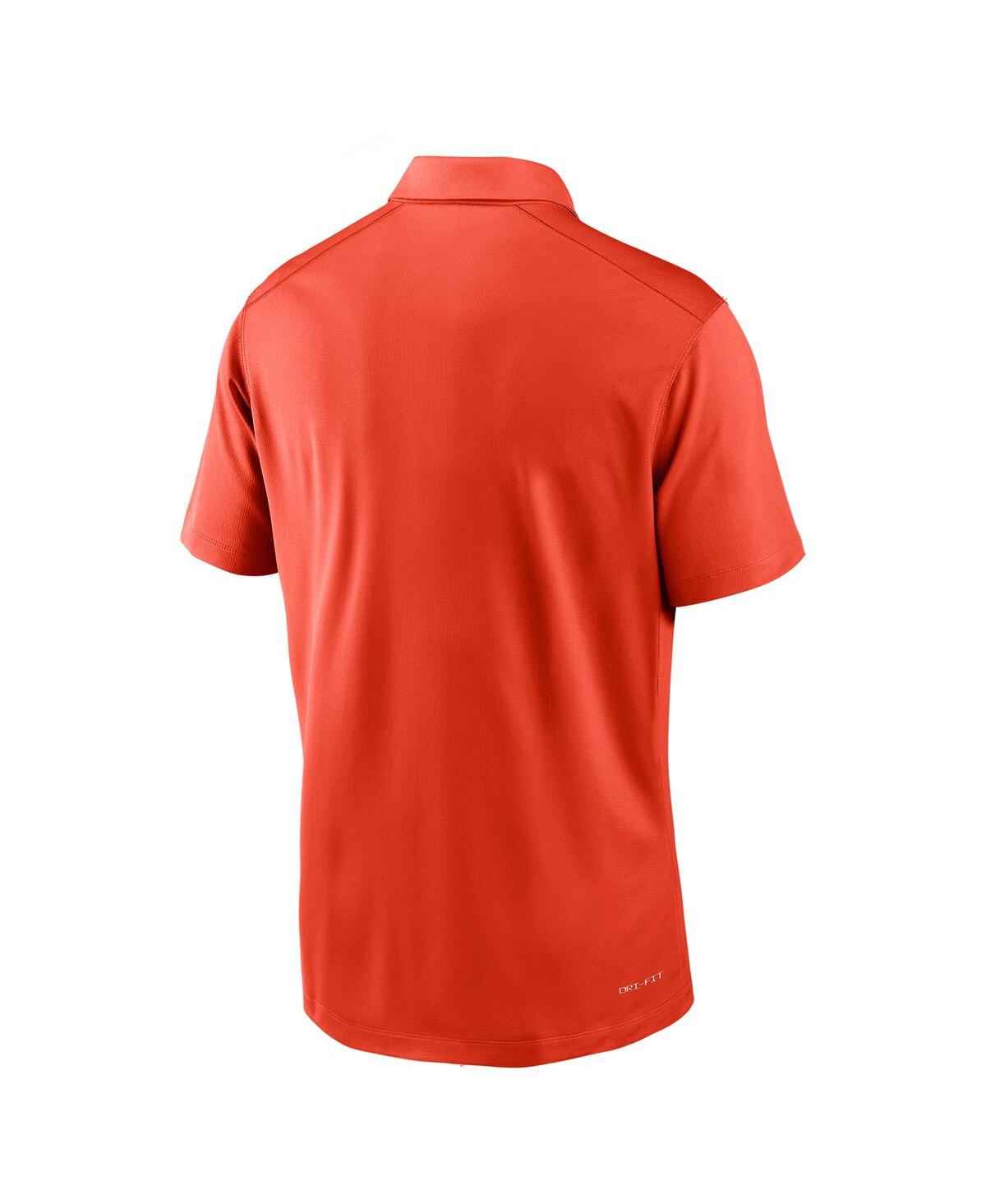 Nike Men'sSyracuse 2024 Sideline Victory Coaches Performance Polo Shirt - Orange, Navy