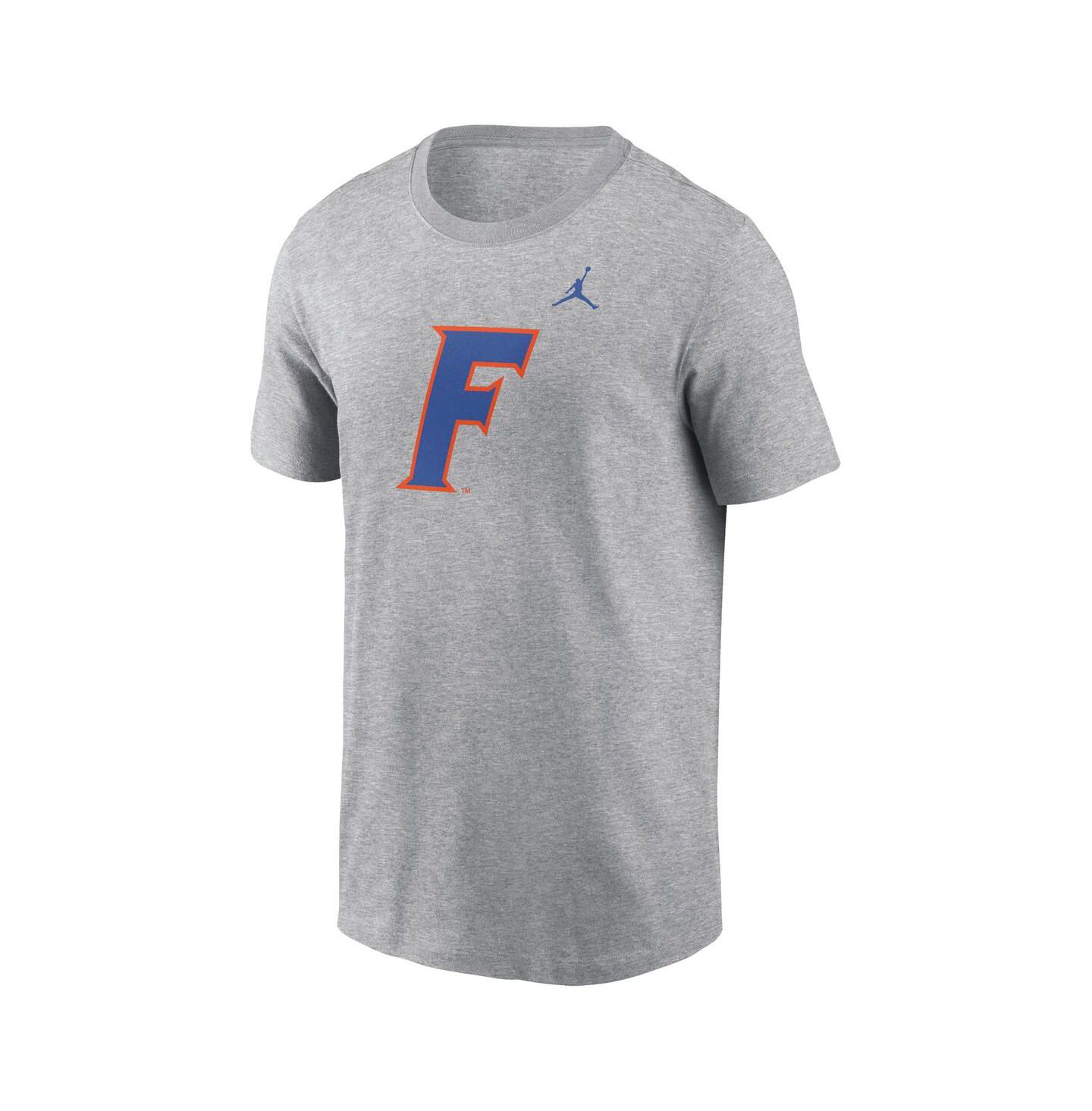 Мужская футболка Jordan Florida Gators Primetime Legend Alternate Logo, цвет: Меланжевый серый — фото 2