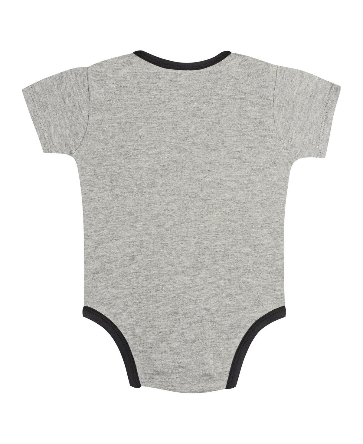 Outerstuff Newborn Baby Boys and Girls Gray/White Pittsburgh Pirates Two-Pack Play Ball Bodysuit Set