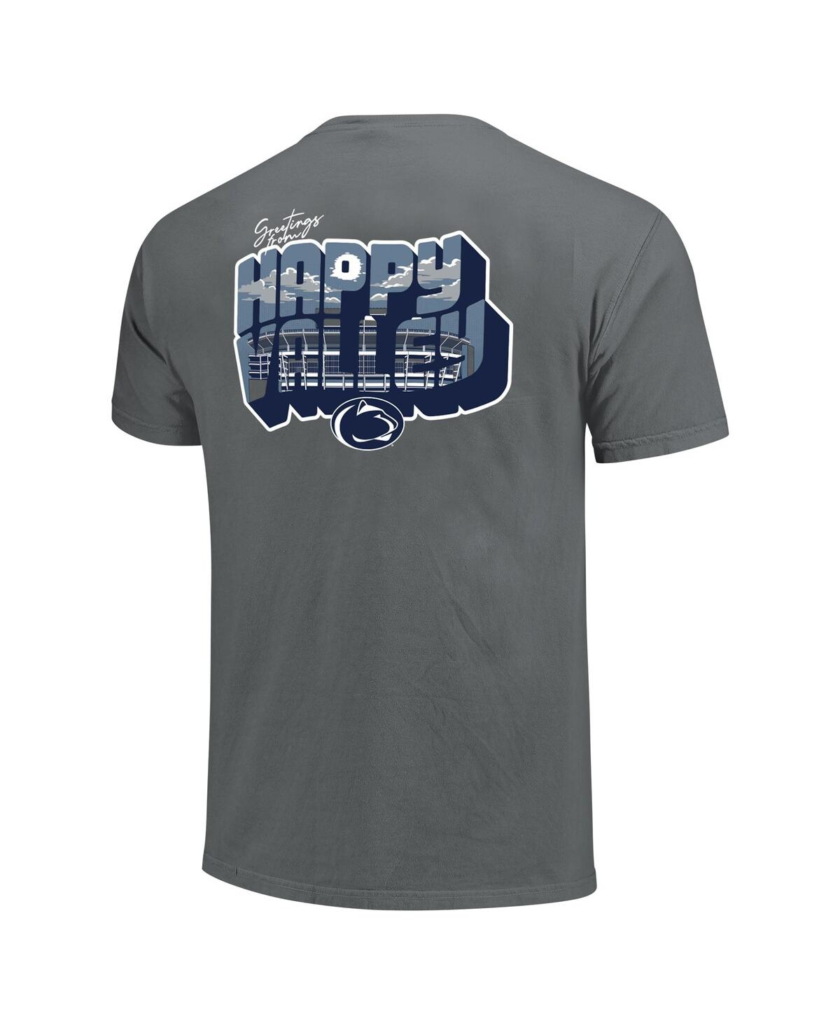 Image One Men's And Women's Charcoal Penn State Nittany Lions Hyper Local Welcome To Postcard T-shirt In Charcoal