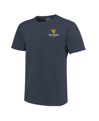 Men's and Women's Navy West Virginia Mountaineers Scenic Comfort Colors T-Shirt