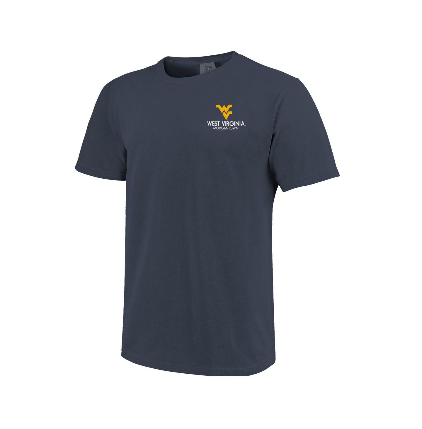 Футболка Image One Navy West Virginia Mountaineers Scenic Comfort Colors — фото 2