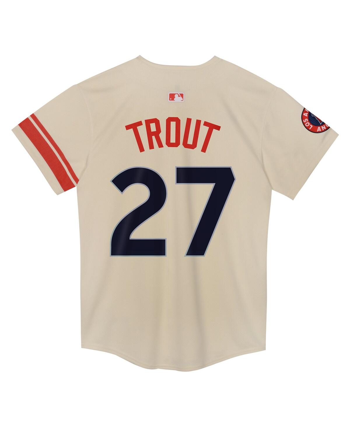 Nike Preschool Mike TroutLos Angeles Angels City Connect Limited Player Jersey - Cream