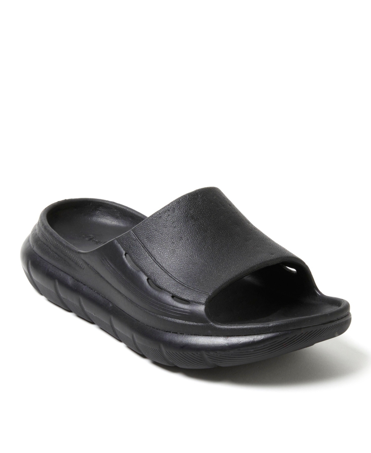 Dearfoams Men's Powell ReGrind Eva Pillow Slide Sandal - Black