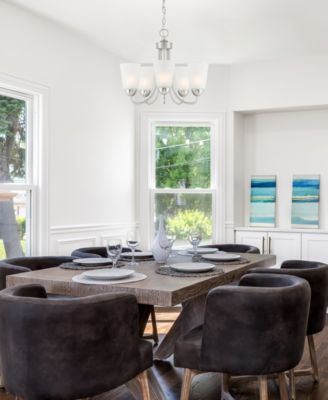 Malone 20" Metal 5 Light Chandelier