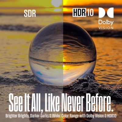 43" QLED 4K UHD Smart Roku TV – HDR10+, Dolby Vision, Alexa & Google Compatible